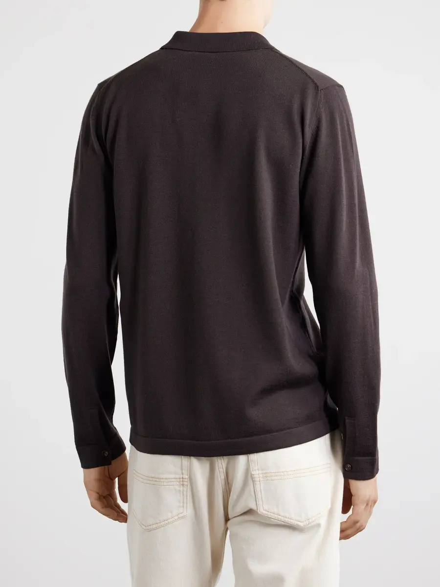 Slowear Zanone Knitted Virgin Wool Shirt - Men | Thumbnail 4