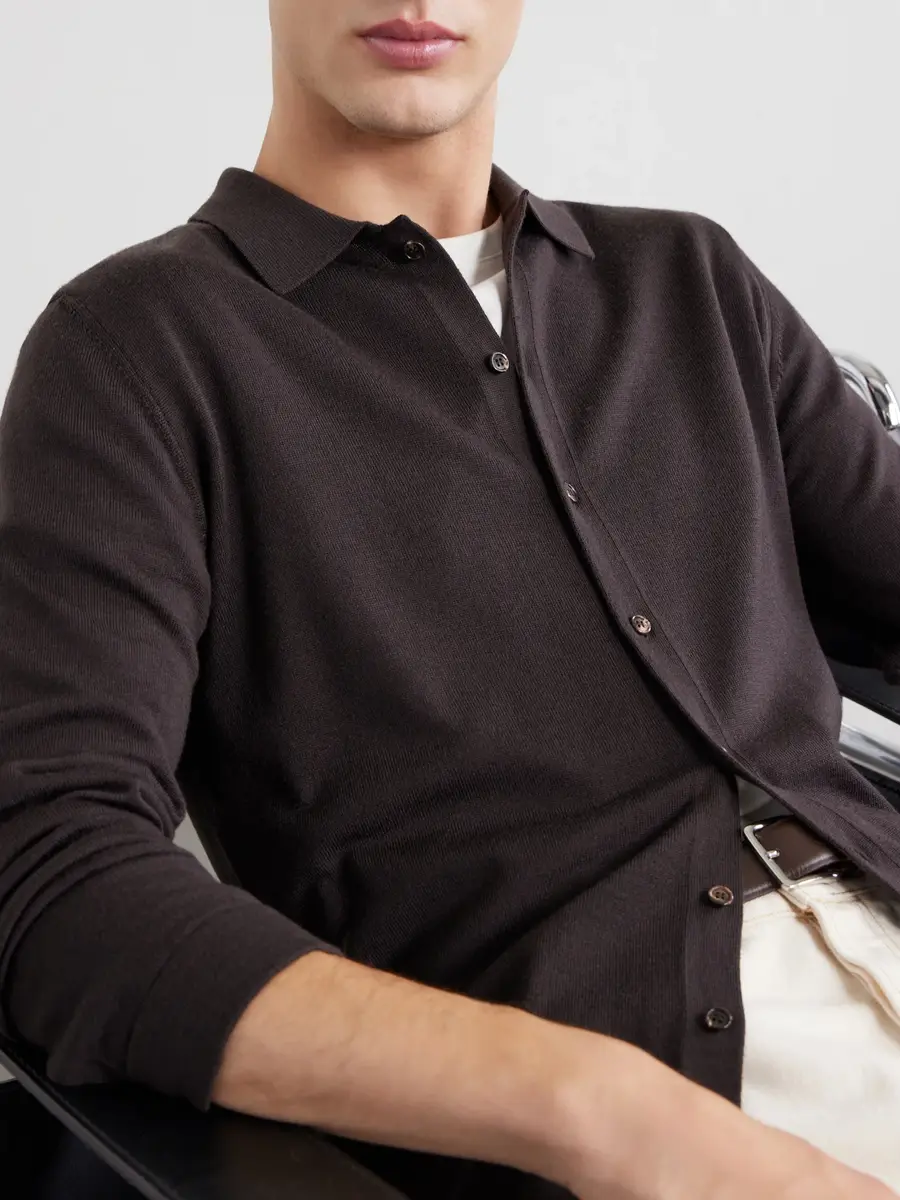 Slowear Zanone Knitted Virgin Wool Shirt - Men | Thumbnail 5