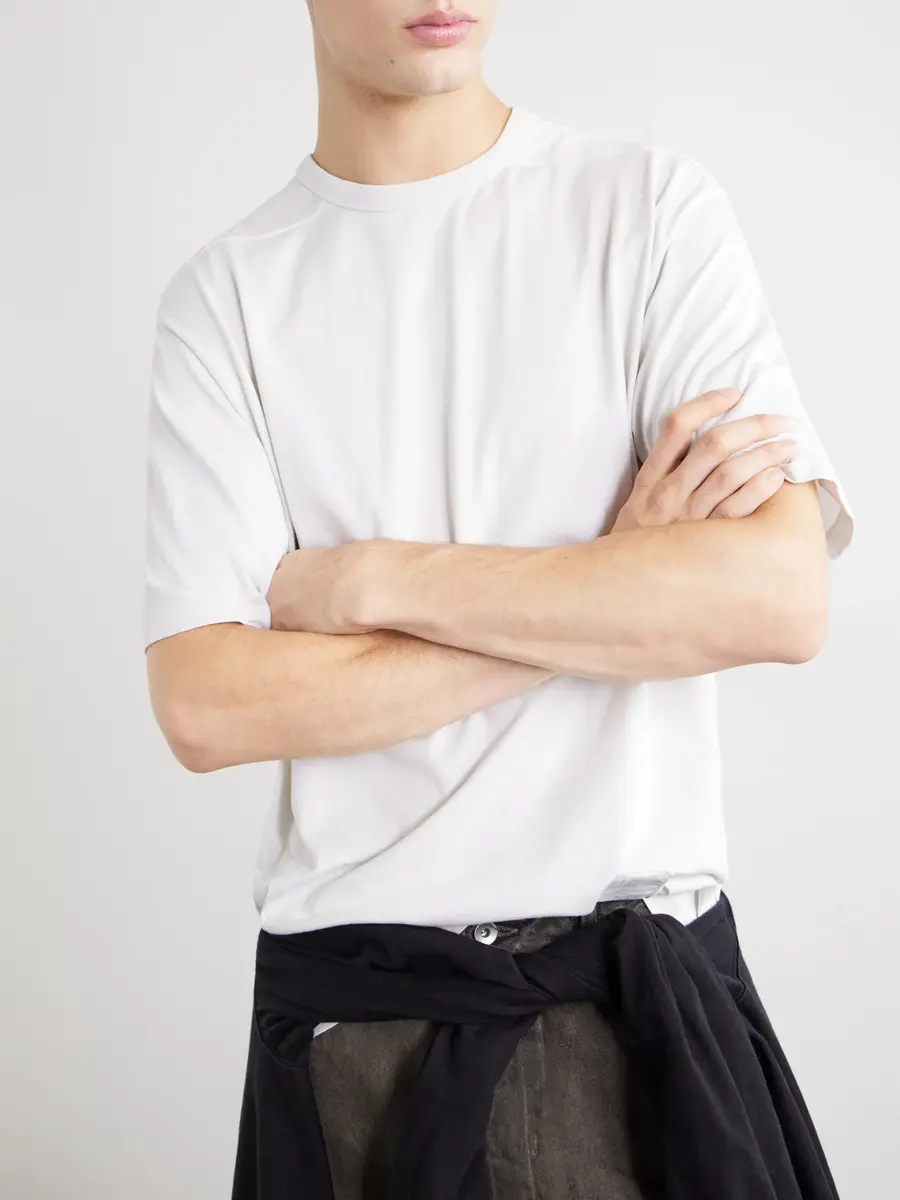 DRKSHDW by Rick Owens Brad Cotton-Jersey T-Shirt - Men | Thumbnail 5