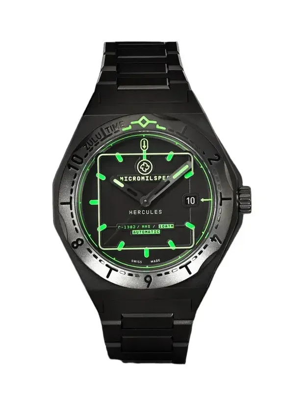 MICROMILSPEC Hercules Automatic 42mm Stainless Steel Watch, Ref. No. MIC_595 - Men