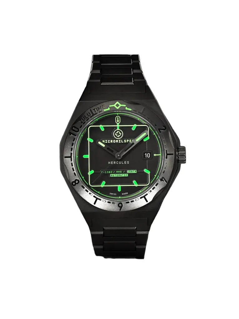 MICROMILSPEC Hercules Automatic 42mm Stainless Steel Watch, Ref. No. MIC_595 - Men