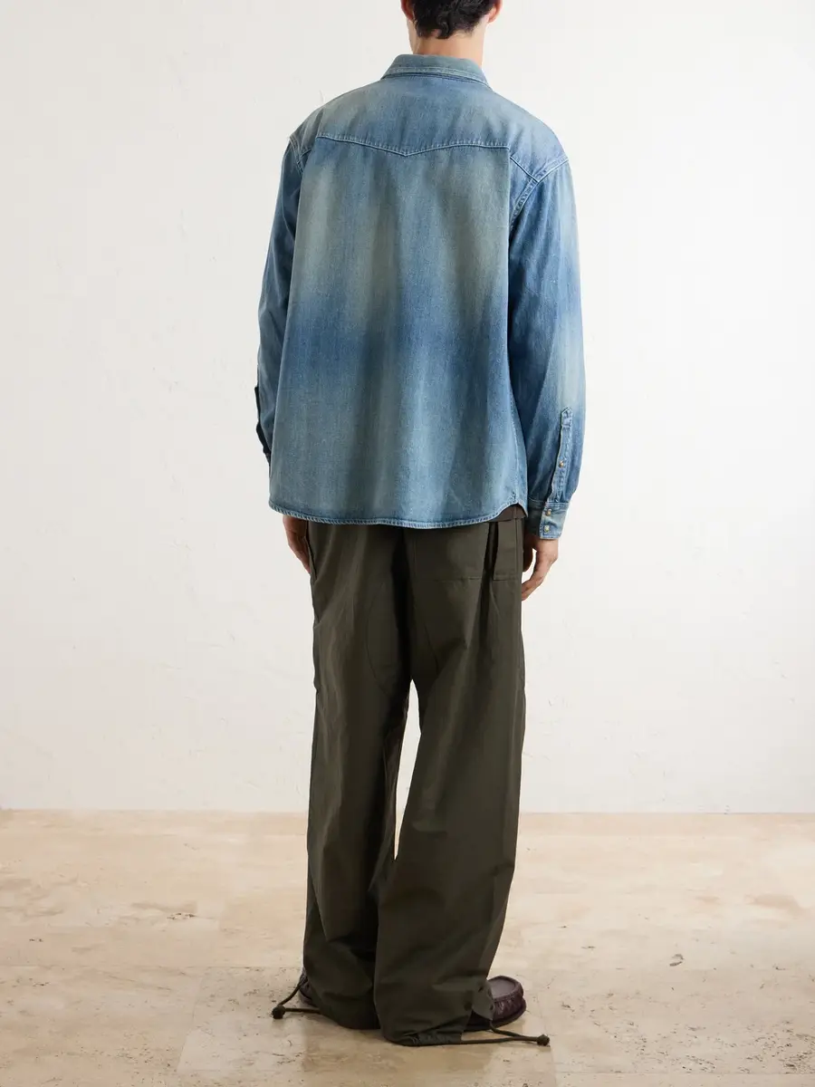 A.PRESSE Vintage Western Denim Shirt - Men | Thumbnail 4 A.PRESSE Vintage Western Denim Shirt - Men | Thumbnail 4