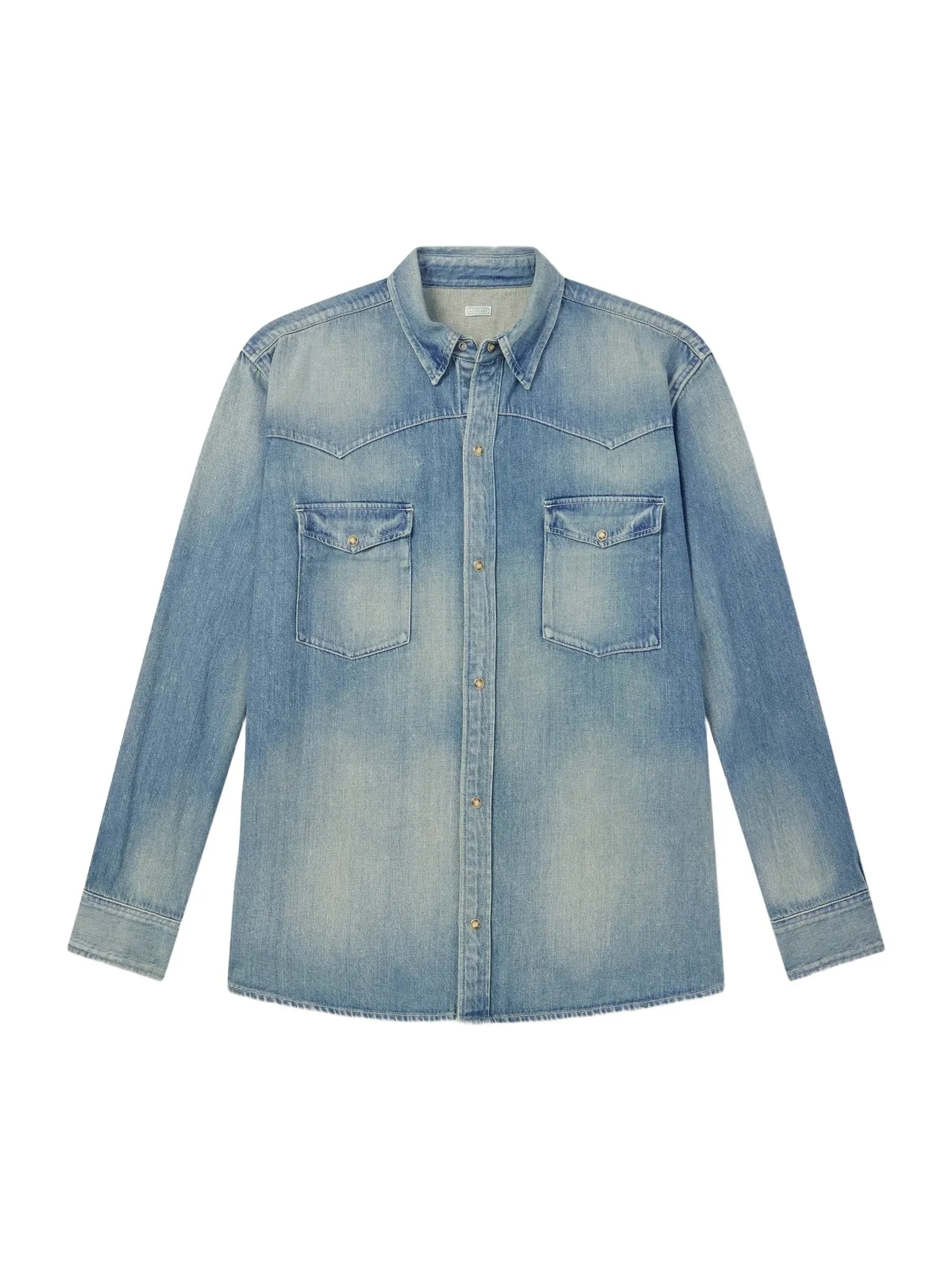 Vintage Western Denim Shirt - Men