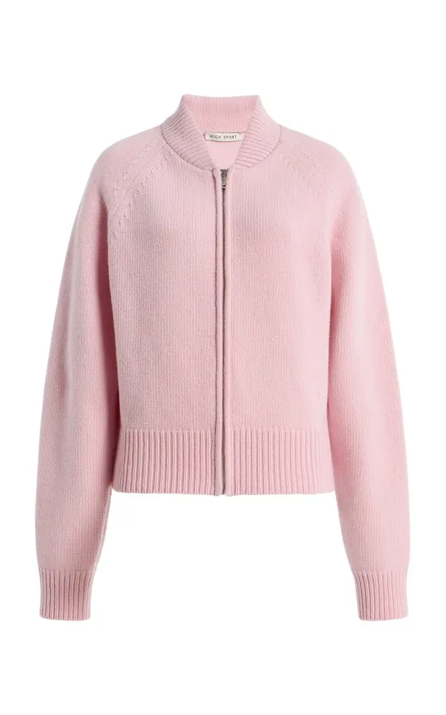 HIGH SPORT Velma Zip-Up Wool-Cashmere Jacket