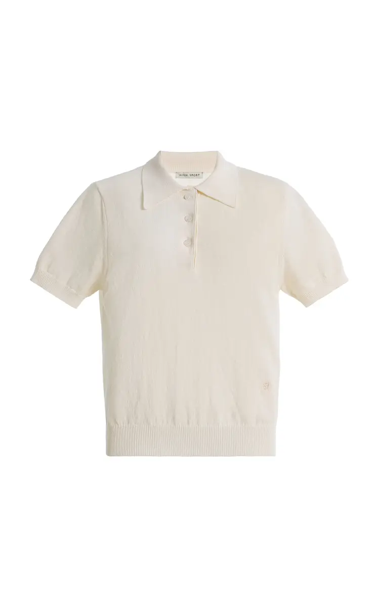 Court Cotton Crepe Polo Shirt Court Cotton Crepe Polo Shirt