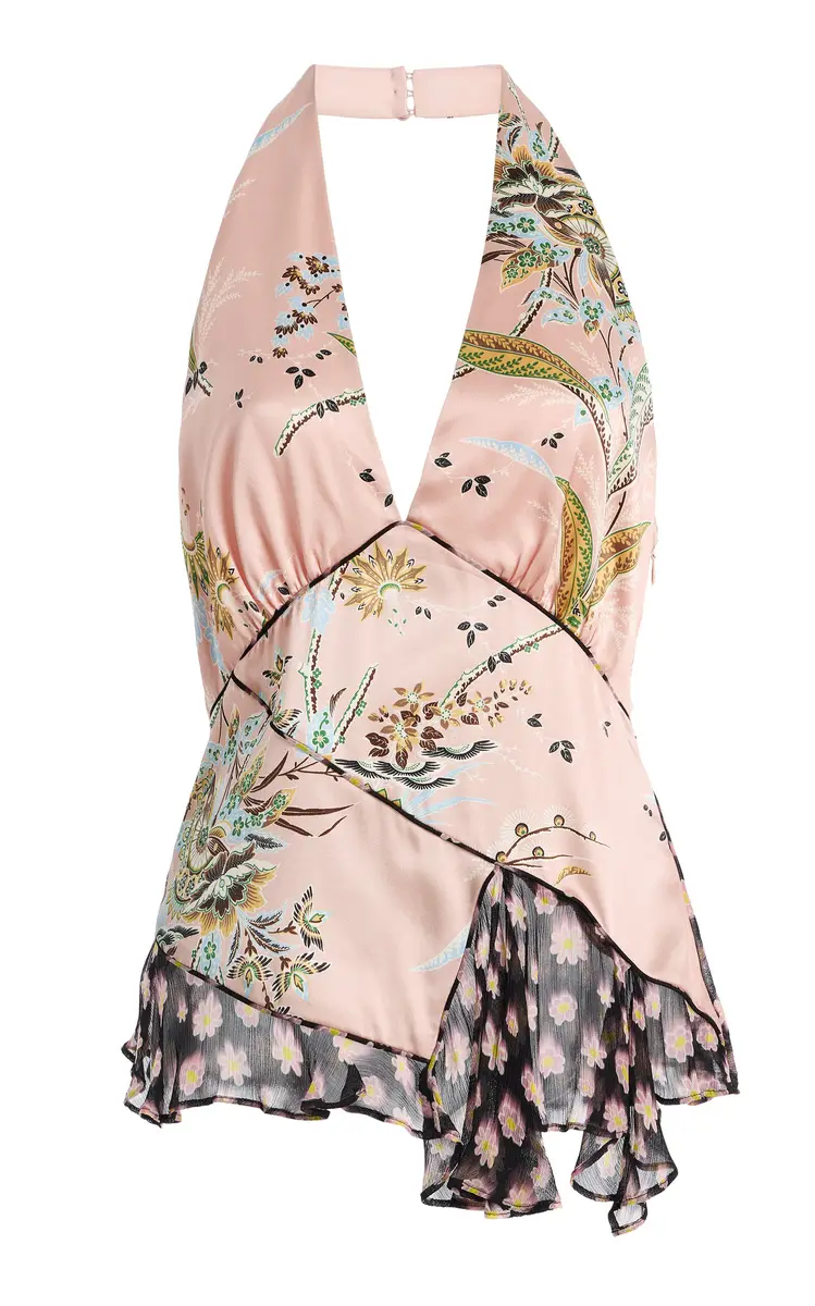 STAUD Maeva Draped Satin Top | Image 1 STAUD Maeva Draped Satin Top | Image 1