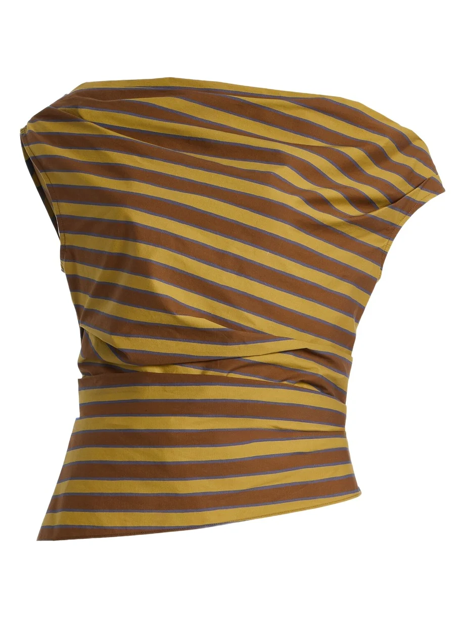 Phare Striped Cotton-Blend Top