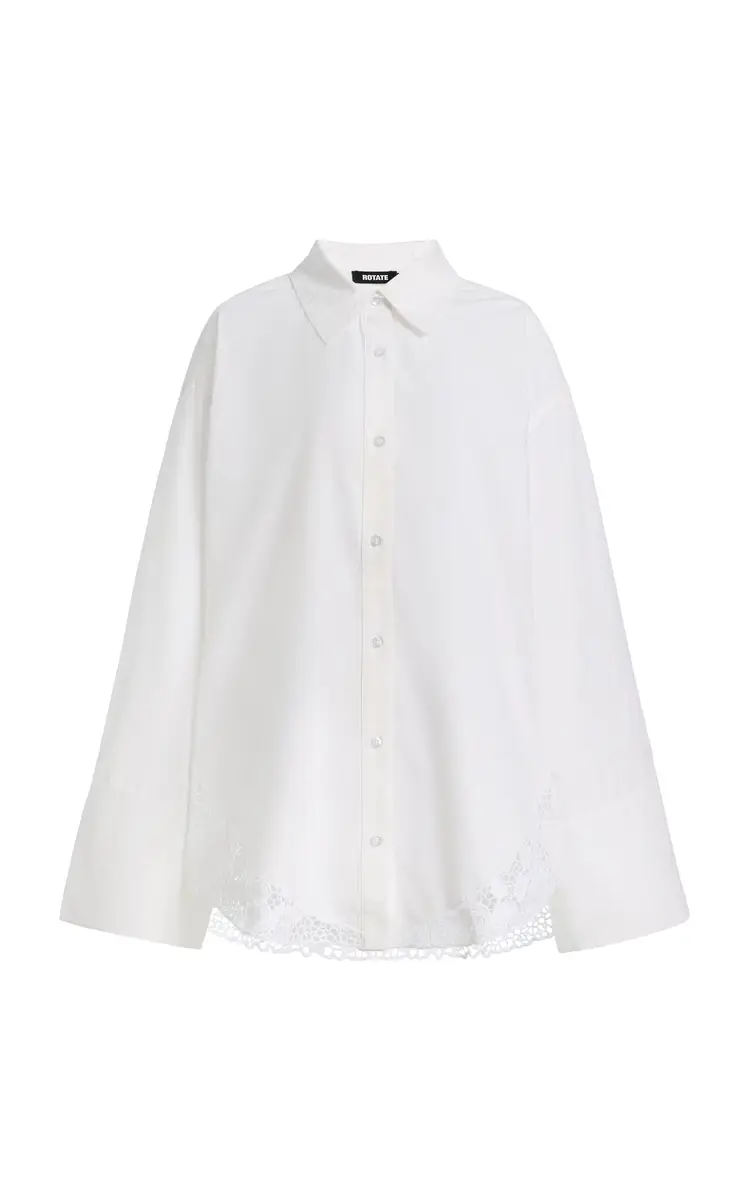 ROTATE Oversized Cotton Shirt | Image 1 ROTATE Oversized Cotton Shirt | Image 1