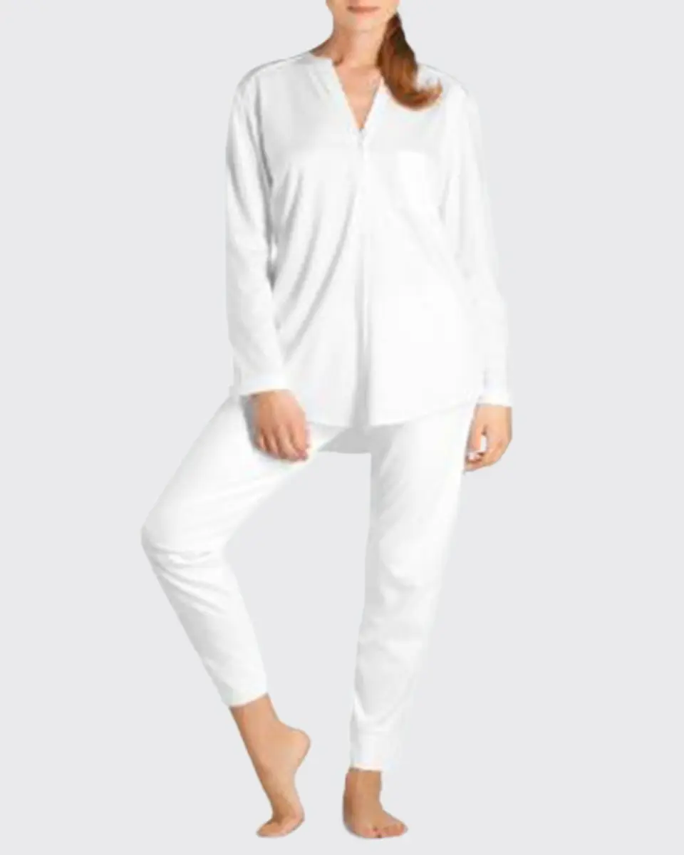 Hanro Pure Essence Two-Piece Pajama Set | Thumbnail 2 Hanro Pure Essence Two-Piece Pajama Set | Thumbnail 2