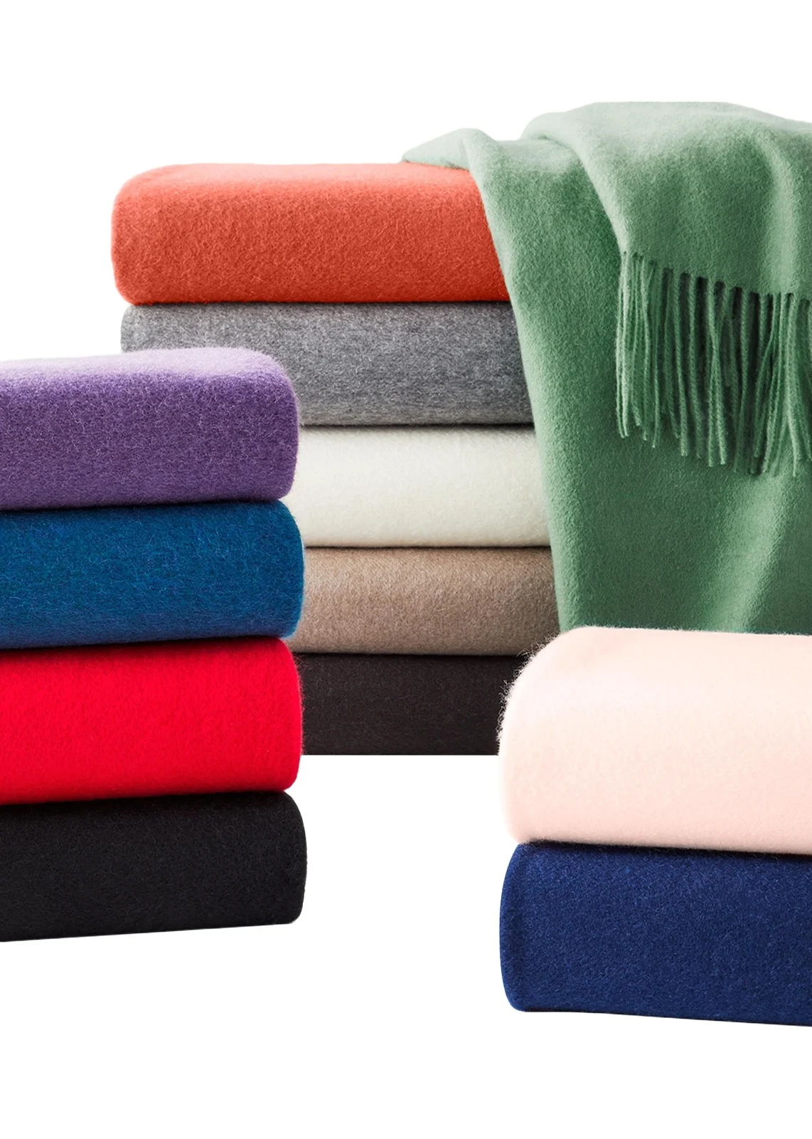 Fringed Cashmere Throw
