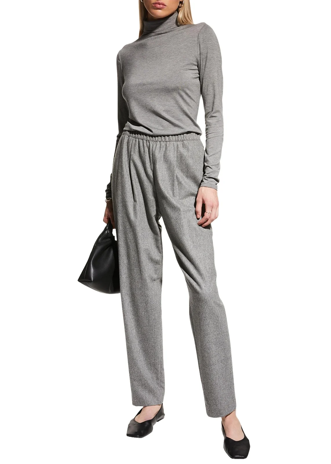 Lafayette 148 New York Veda Jersey Turtleneck Top