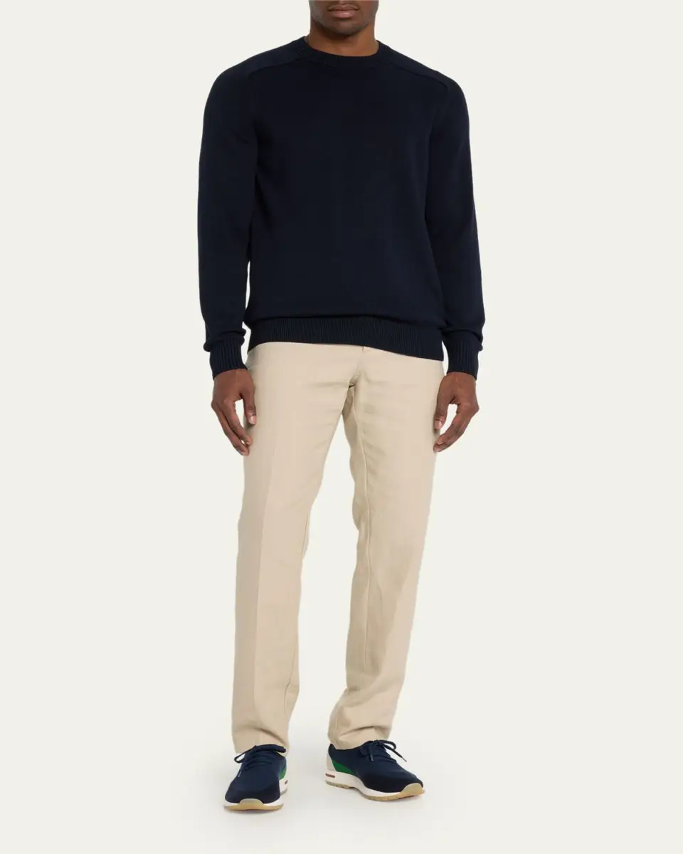 Loro Piana Men's Flexy Walk Knit Trainer Sneakers | Thumbnail 5