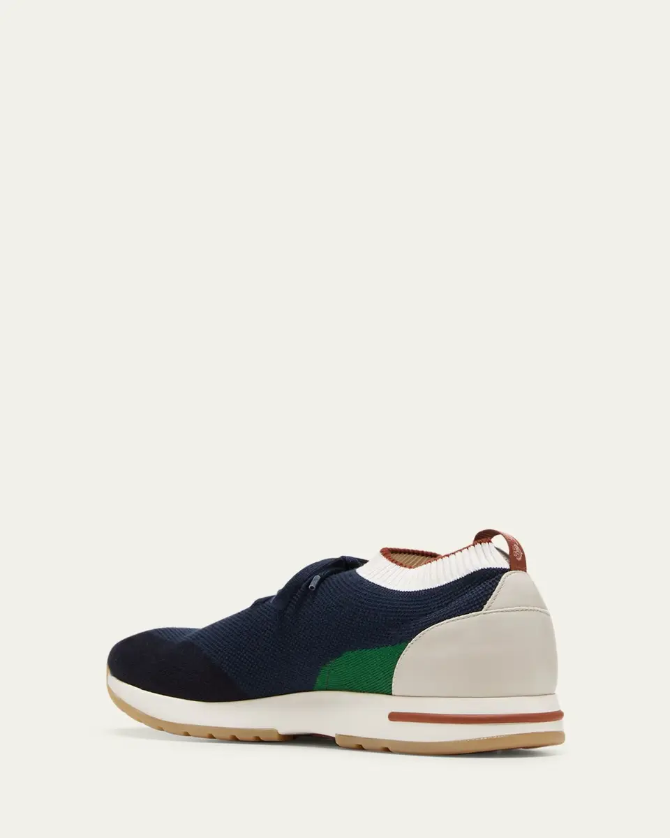 Loro Piana Men's Flexy Walk Knit Trainer Sneakers | Thumbnail 6