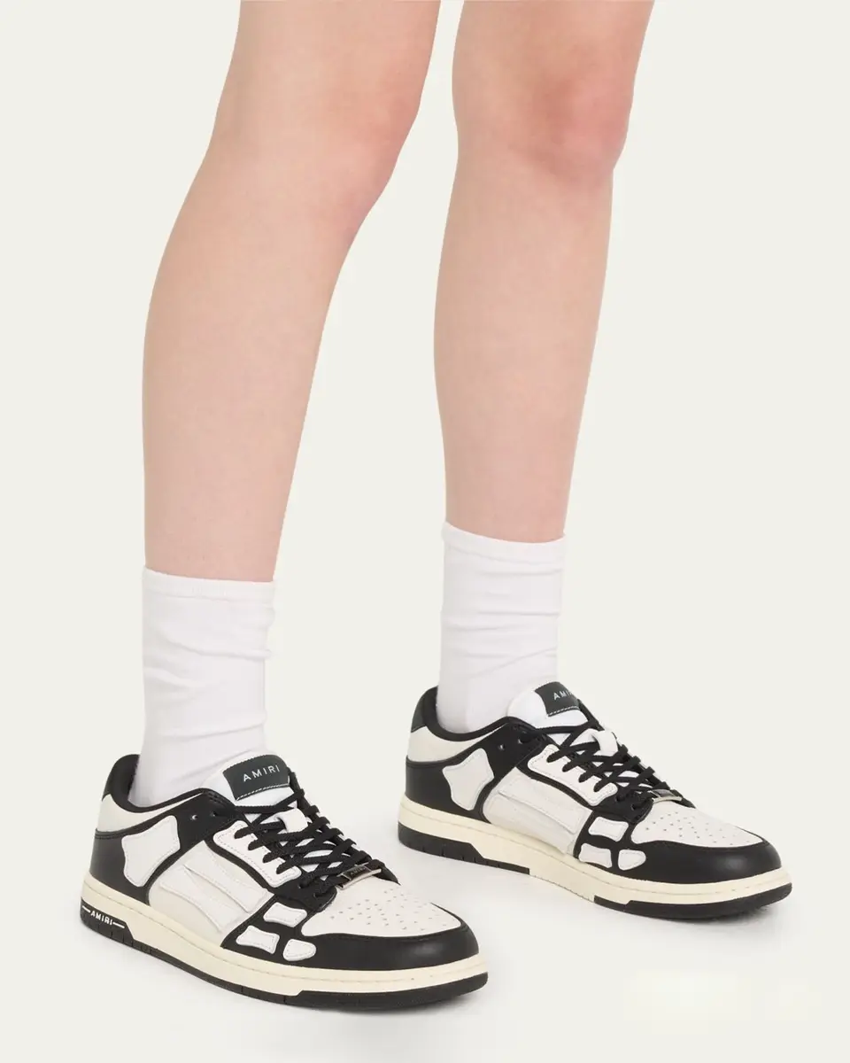 AMIRI Skel Bicolor Leather Low-Top Sneakers | Thumbnail 2 AMIRI Skel Bicolor Leather Low-Top Sneakers | Thumbnail 2
