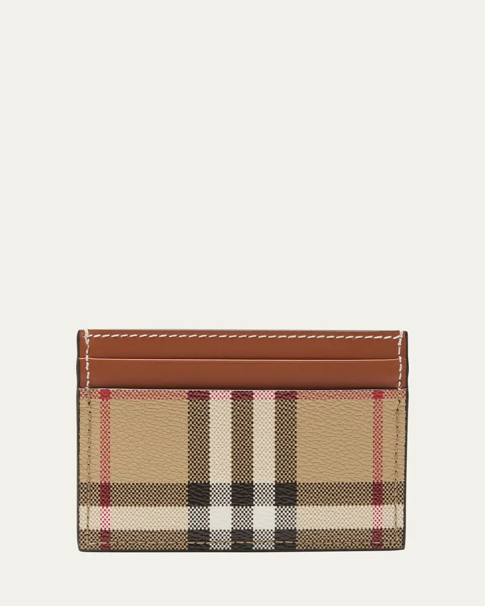 Burberry Sandon Check Card Holder | Thumbnail 3 Burberry Sandon Check Card Holder | Thumbnail 3