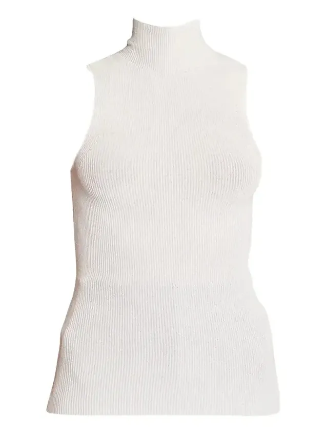 Matte Viscose Knit Ribbed Top Matte Viscose Knit Ribbed Top