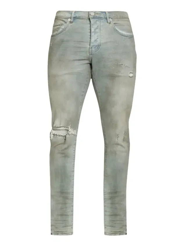 Men's P001 Light Dirty Wax Skinny Jeans