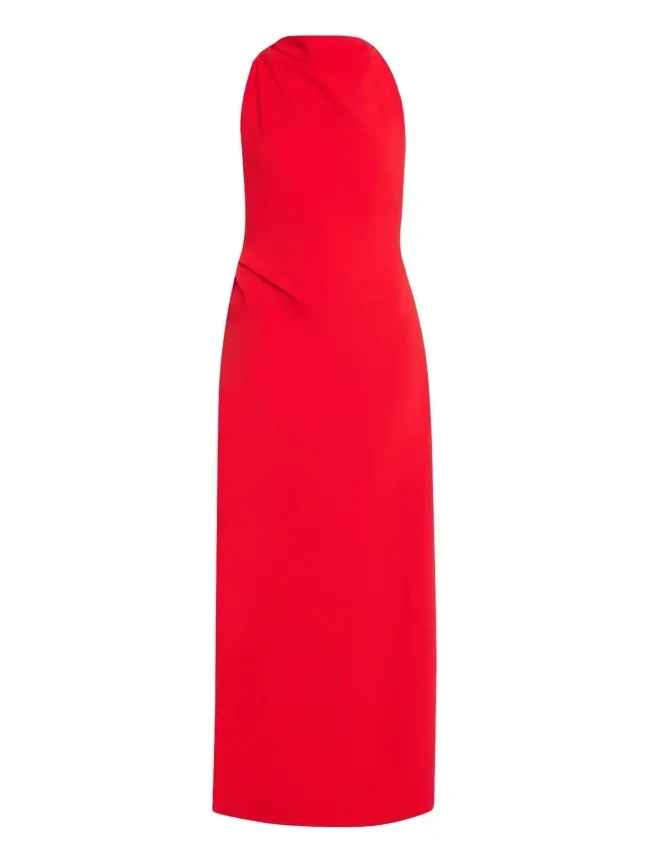 Faye Backless Matte Crepe Gown