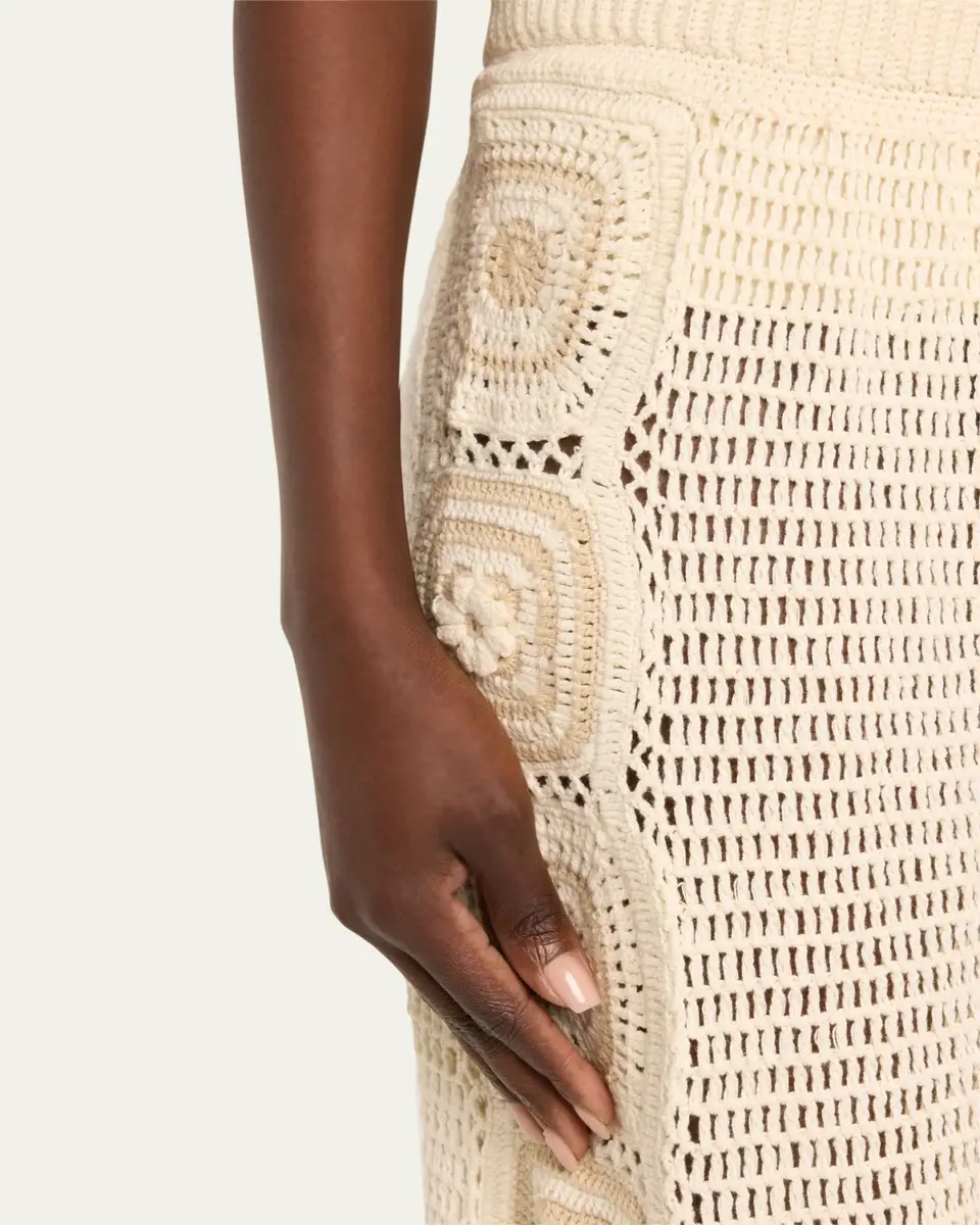 Hannah Artwear Kasi Wide-Leg Cotton Crochet Pants | Thumbnail 5 Hannah Artwear Kasi Wide-Leg Cotton Crochet Pants | Thumbnail 5