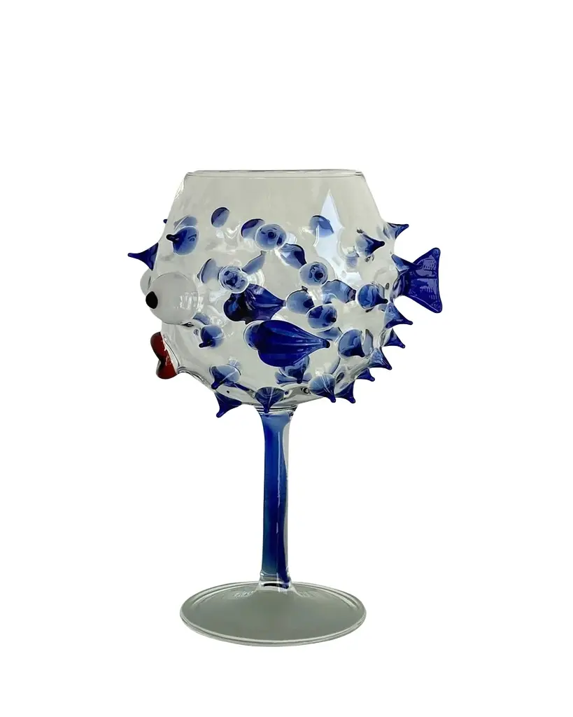 Massimo Lunardon Pufferfish Wine Goblet | Image 1 Massimo Lunardon Pufferfish Wine Goblet | Image 1