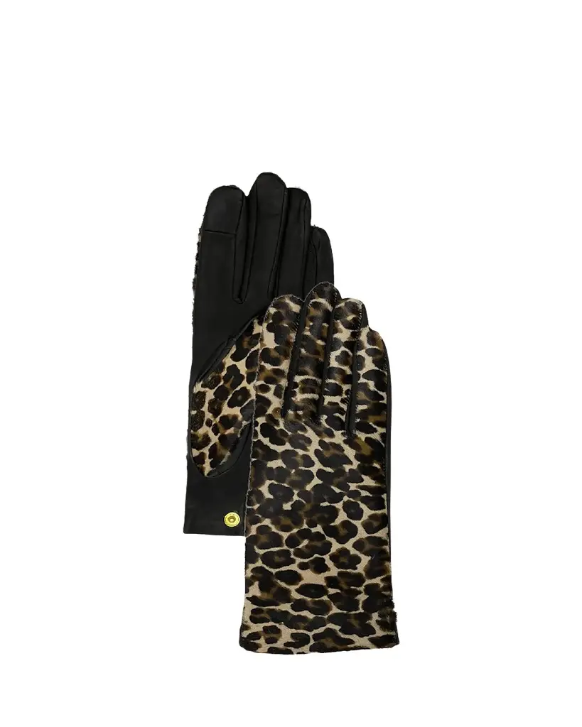 Agnelle Classic Hair on Leather Gloves | Image 1 Agnelle Classic Hair on Leather Gloves | Image 1