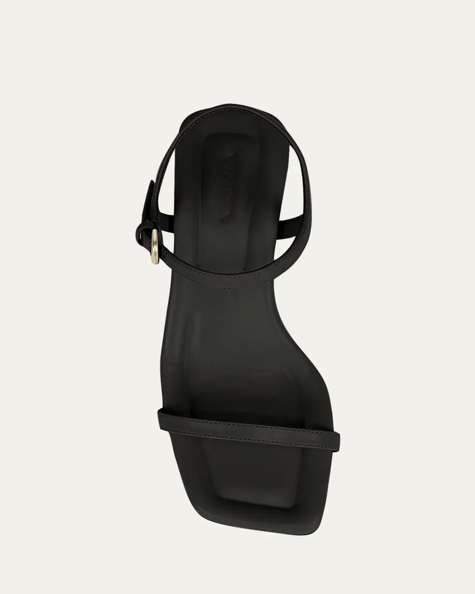 Vince Coco Leather Kitten-Heel Sandals | Thumbnail 3 Vince Coco Leather Kitten-Heel Sandals | Thumbnail 3