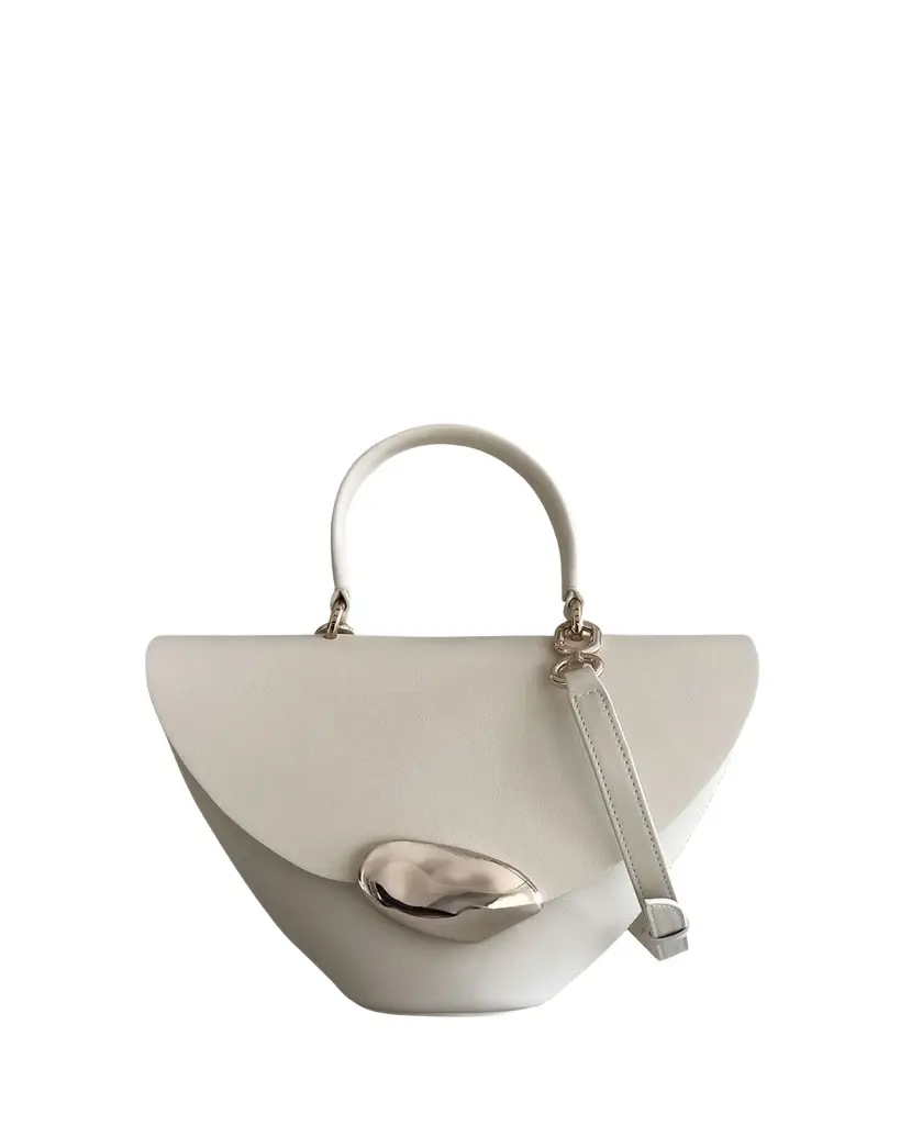 Orb Flap Leather Top-Handle Bag Orb Flap Leather Top-Handle Bag
