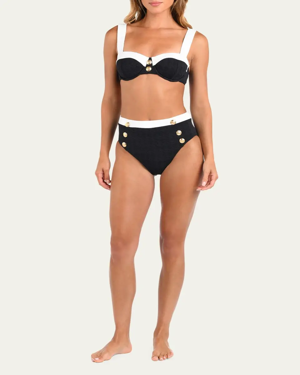 L'Agence Alexandria Colorblock Chic Bikini Top | Thumbnail 2 L'Agence Alexandria Colorblock Chic Bikini Top | Thumbnail 2
