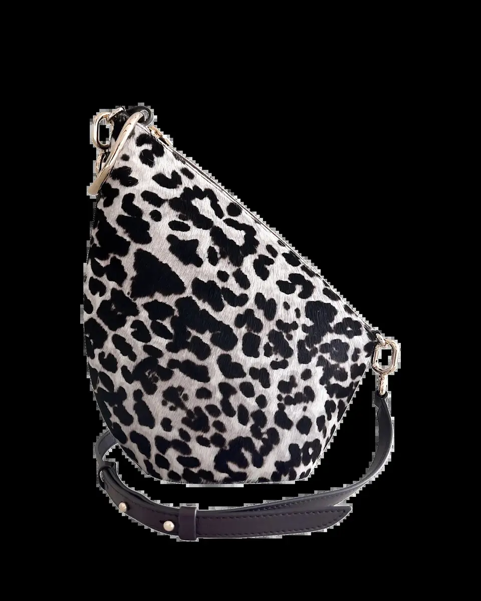 Esha Soni Slope Leopard Calf Hair Crossbody Bag | Thumbnail 2 Esha Soni Slope Leopard Calf Hair Crossbody Bag | Thumbnail 2
