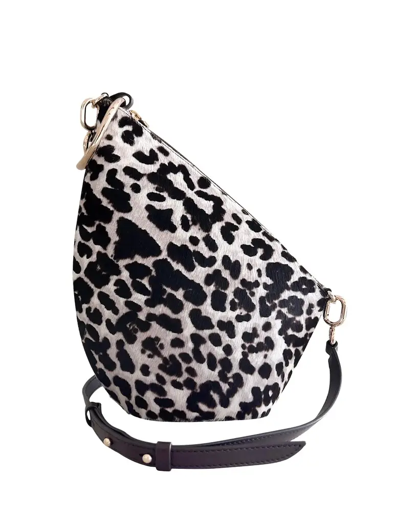 Slope Leopard Calf Hair Crossbody Bag Slope Leopard Calf Hair Crossbody Bag