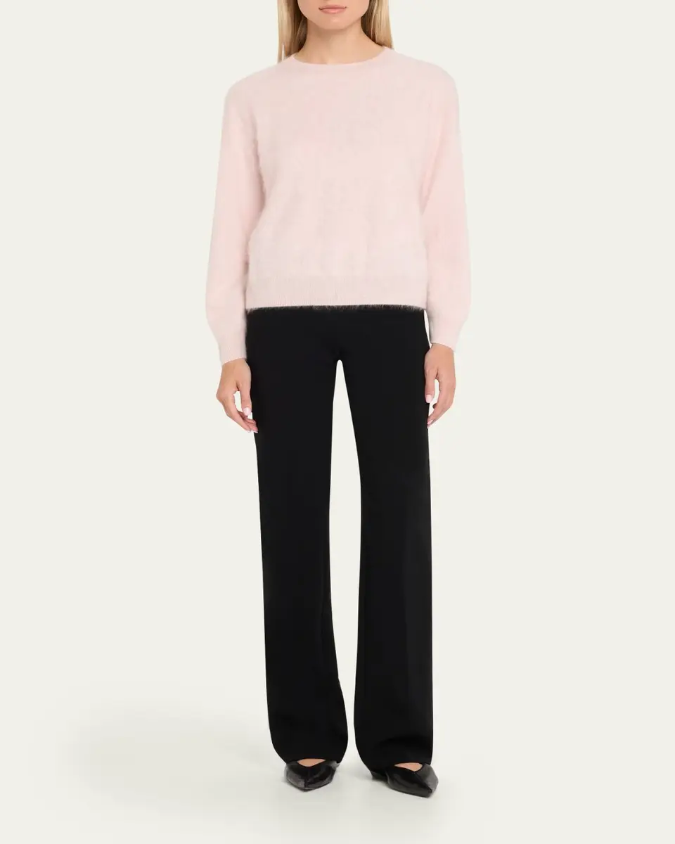 Akris Brushed Cashmere Crewneck Sweater | Thumbnail 10 Akris Brushed Cashmere Crewneck Sweater | Thumbnail 10