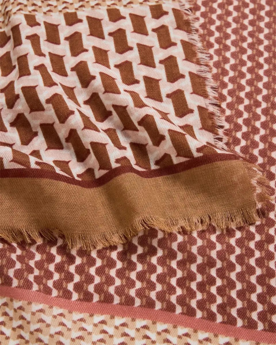 Alonpi Men's Printed Wool Scarf | Thumbnail 4 Alonpi Men's Printed Wool Scarf | Thumbnail 4