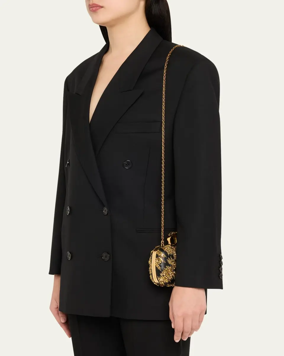 Alexander McQueen Skull Four Ring Embellished Clutch Bag | Thumbnail 2 Alexander McQueen Skull Four Ring Embellished Clutch Bag | Thumbnail 2