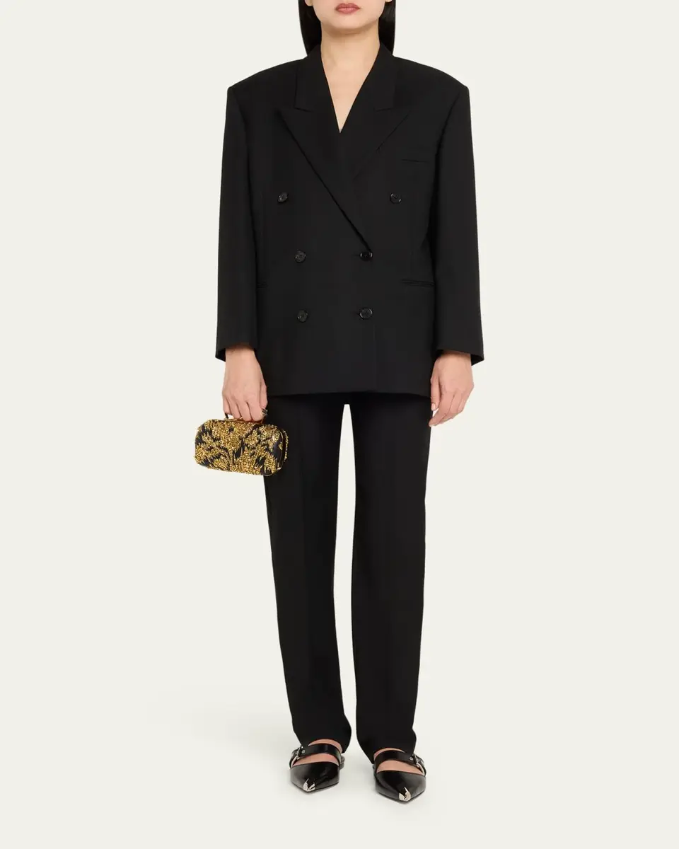 Alexander McQueen Skull Four Ring Embellished Clutch Bag | Thumbnail 5 Alexander McQueen Skull Four Ring Embellished Clutch Bag | Thumbnail 5