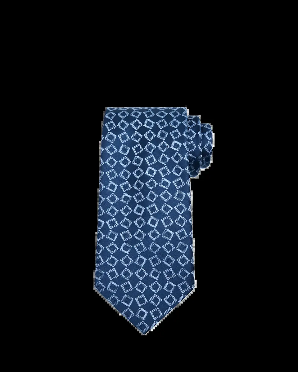 Charvet Men's Square Jacquard Silk Tie | Thumbnail 2