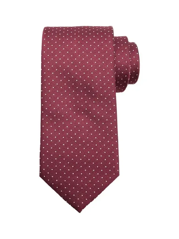 Brioni Men's Micro-Polka Dot Silk Tie