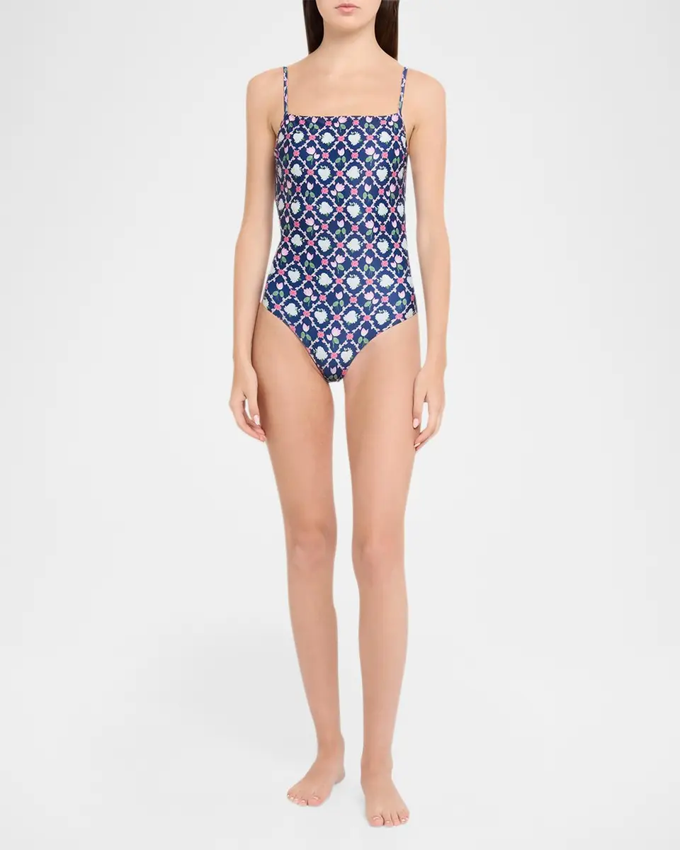 VERANDAH Floral Square-Neck One-Piece Swimsuit | Thumbnail 2 VERANDAH Floral Square-Neck One-Piece Swimsuit | Thumbnail 2
