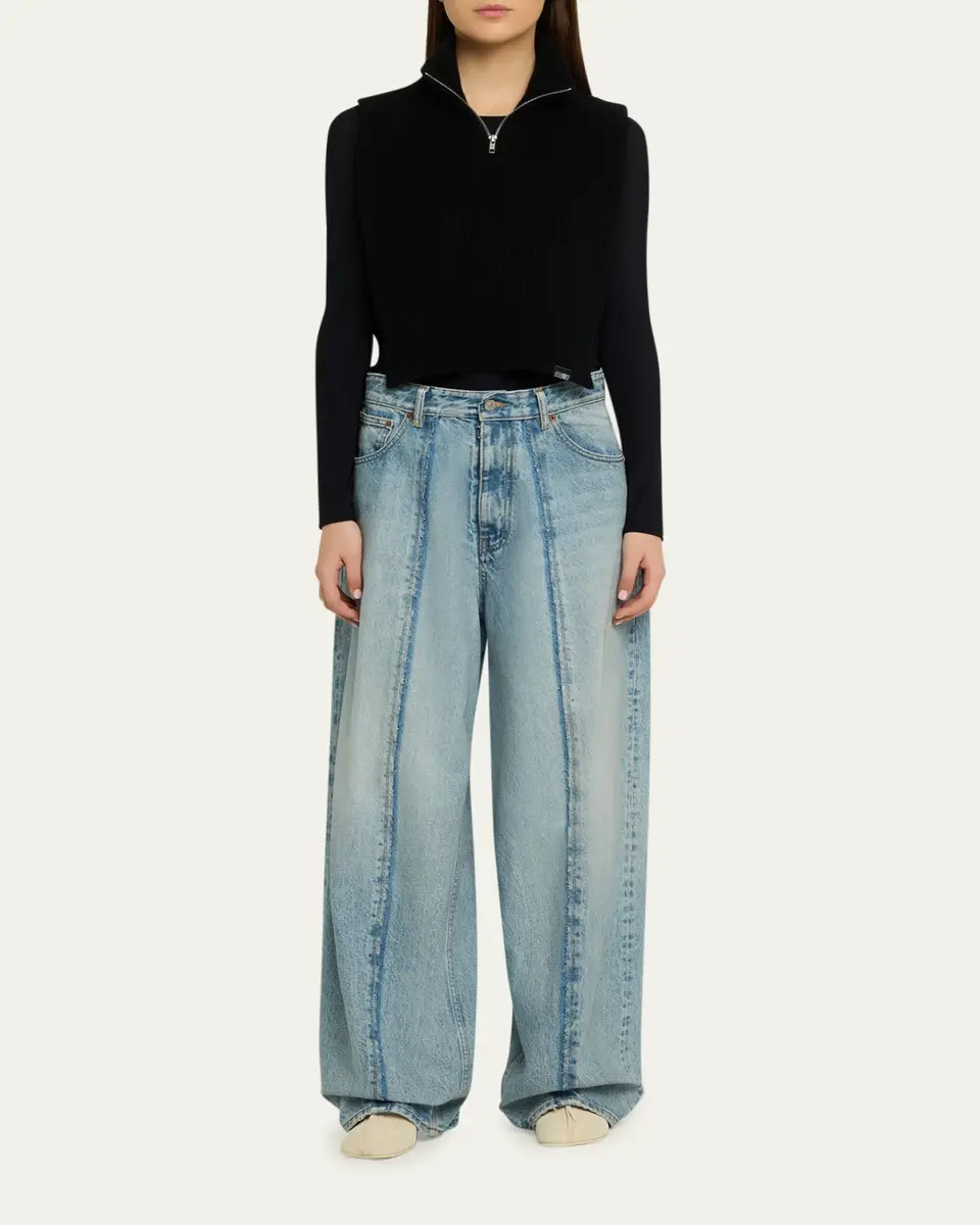 Maison Margiela Seamed Wide-Leg Jeans | Thumbnail 2 Maison Margiela Seamed Wide-Leg Jeans | Thumbnail 2