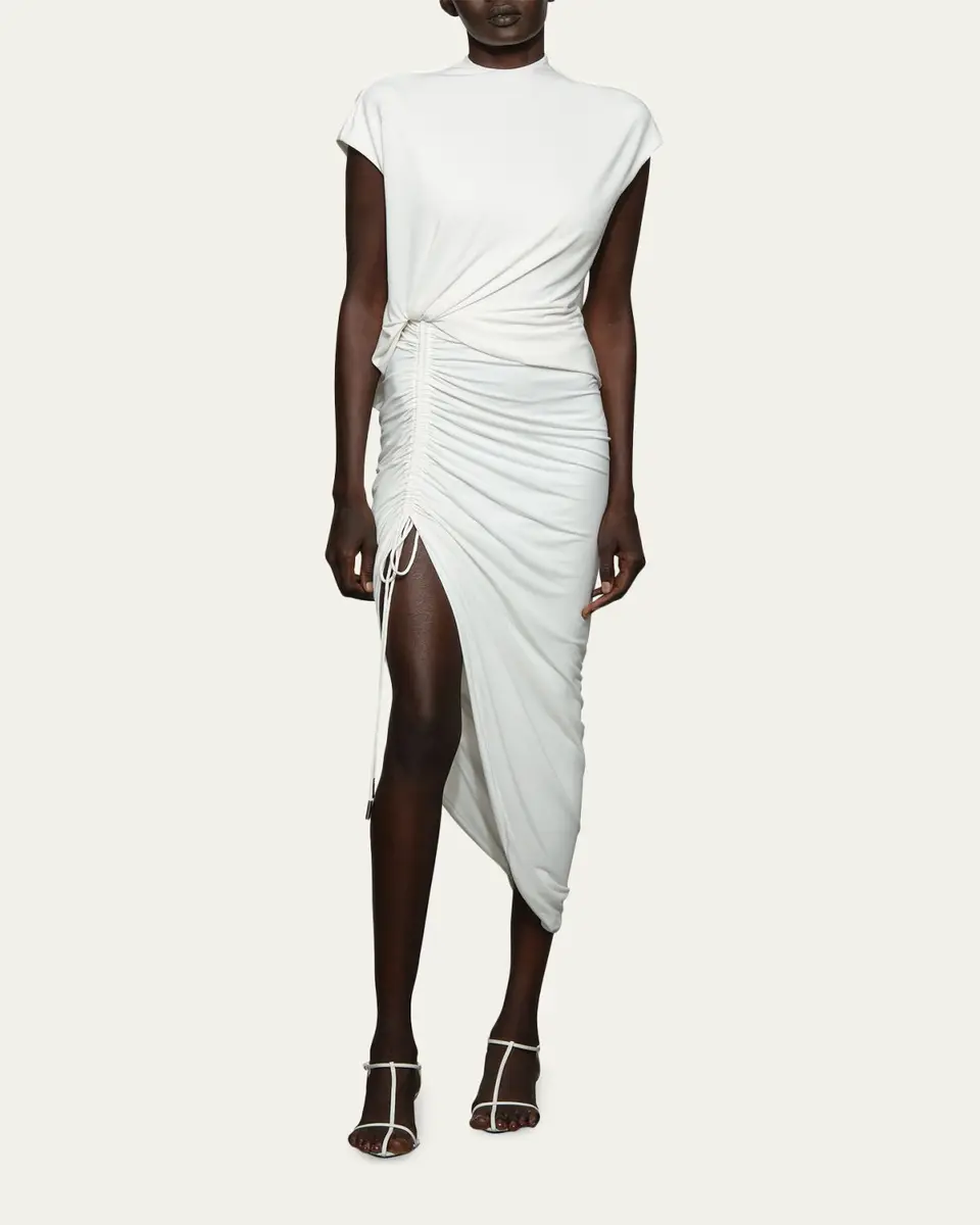 Et Ochs Townes Draped High-Low Midi Dress | Thumbnail 2