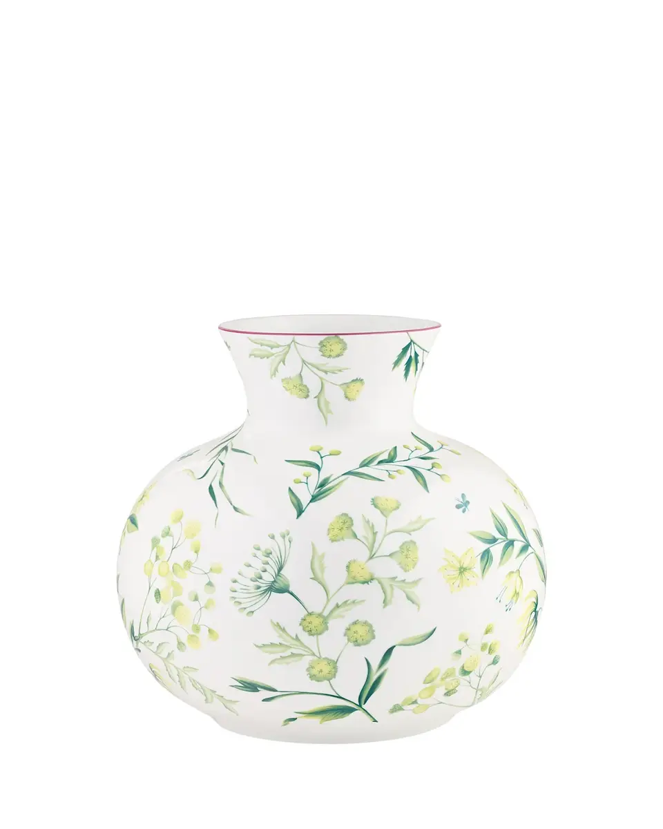GINORI 1735 Florenza Acanto Spherical Vase, 13" Tall | Thumbnail 2 GINORI 1735 Florenza Acanto Spherical Vase, 13" Tall | Thumbnail 2