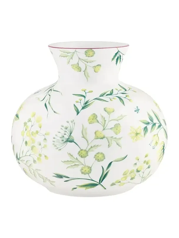 GINORI 1735 Florenza Acanto Spherical Vase, 13" Tall