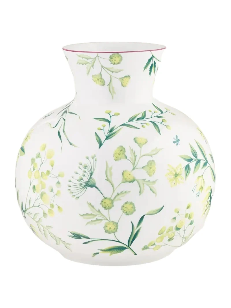 GINORI 1735 Florenza Acanto Spherical Vase, 13" Tall