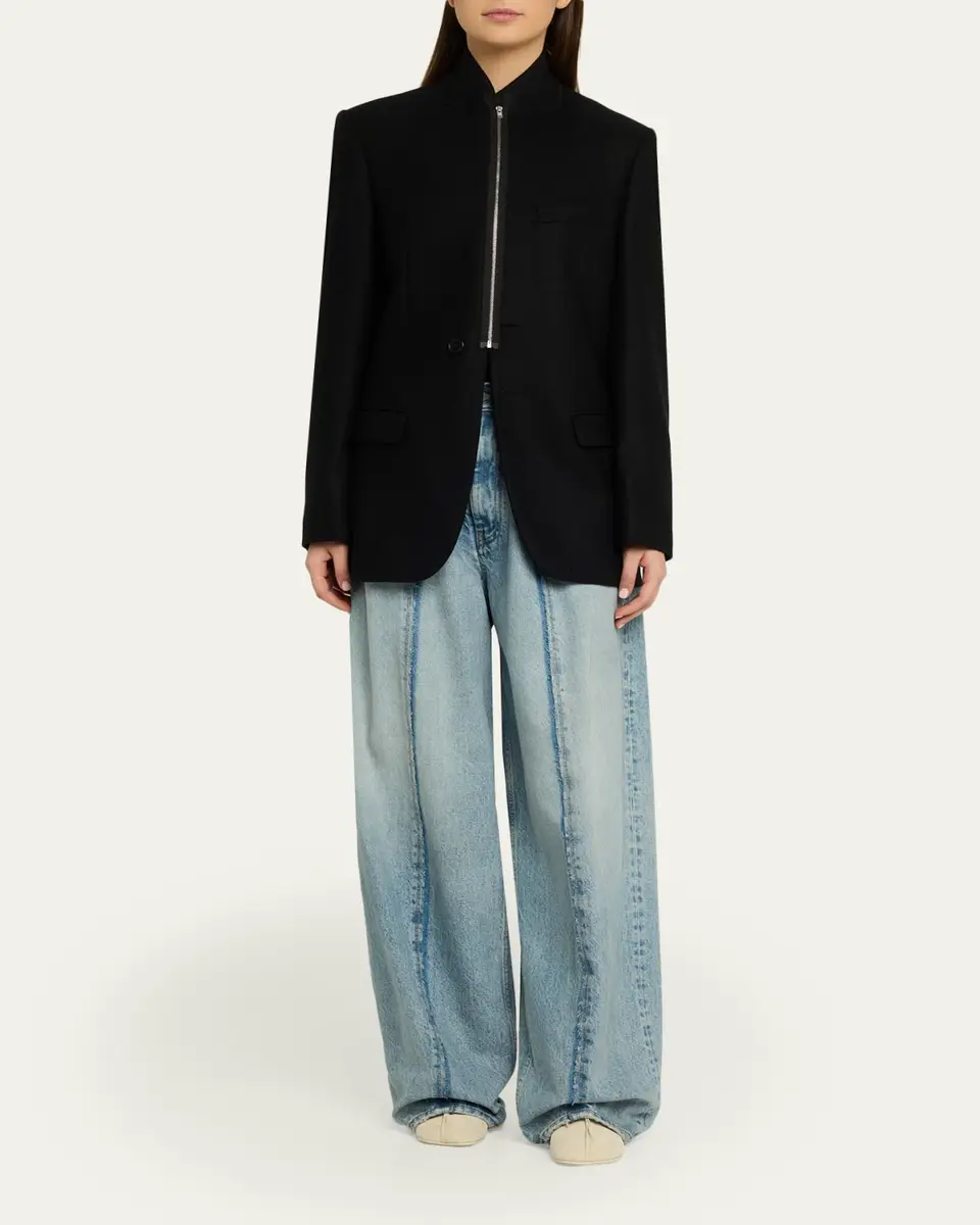 Maison Margiela Zip-Front Longline Blazer | Thumbnail 2 Maison Margiela Zip-Front Longline Blazer | Thumbnail 2