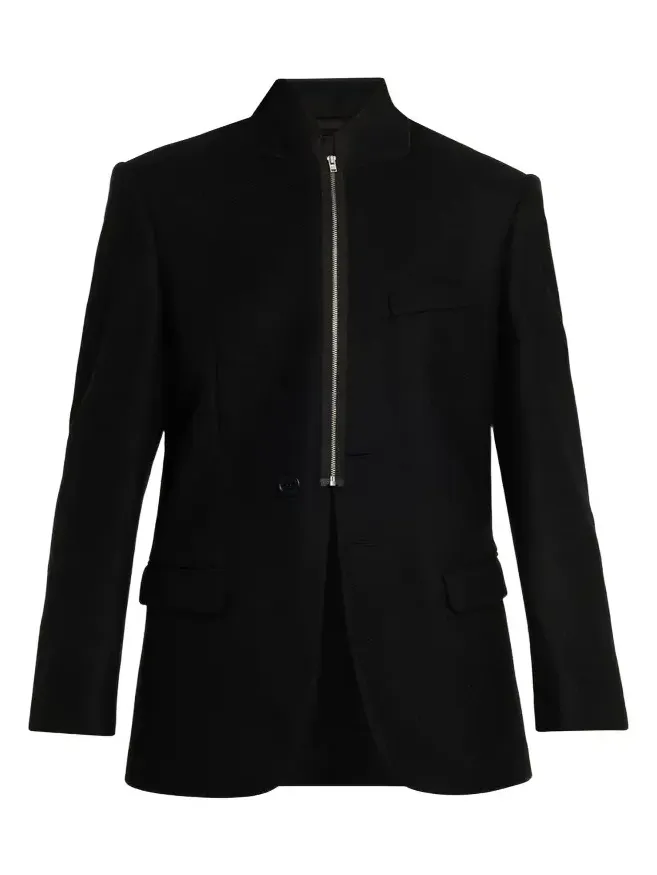 Zip-Front Longline Blazer Zip-Front Longline Blazer