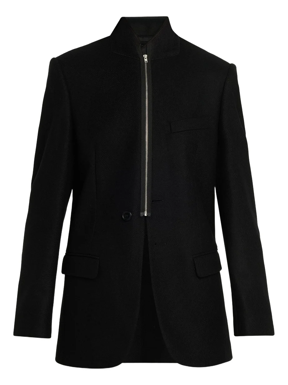Zip-Front Longline Blazer Zip-Front Longline Blazer