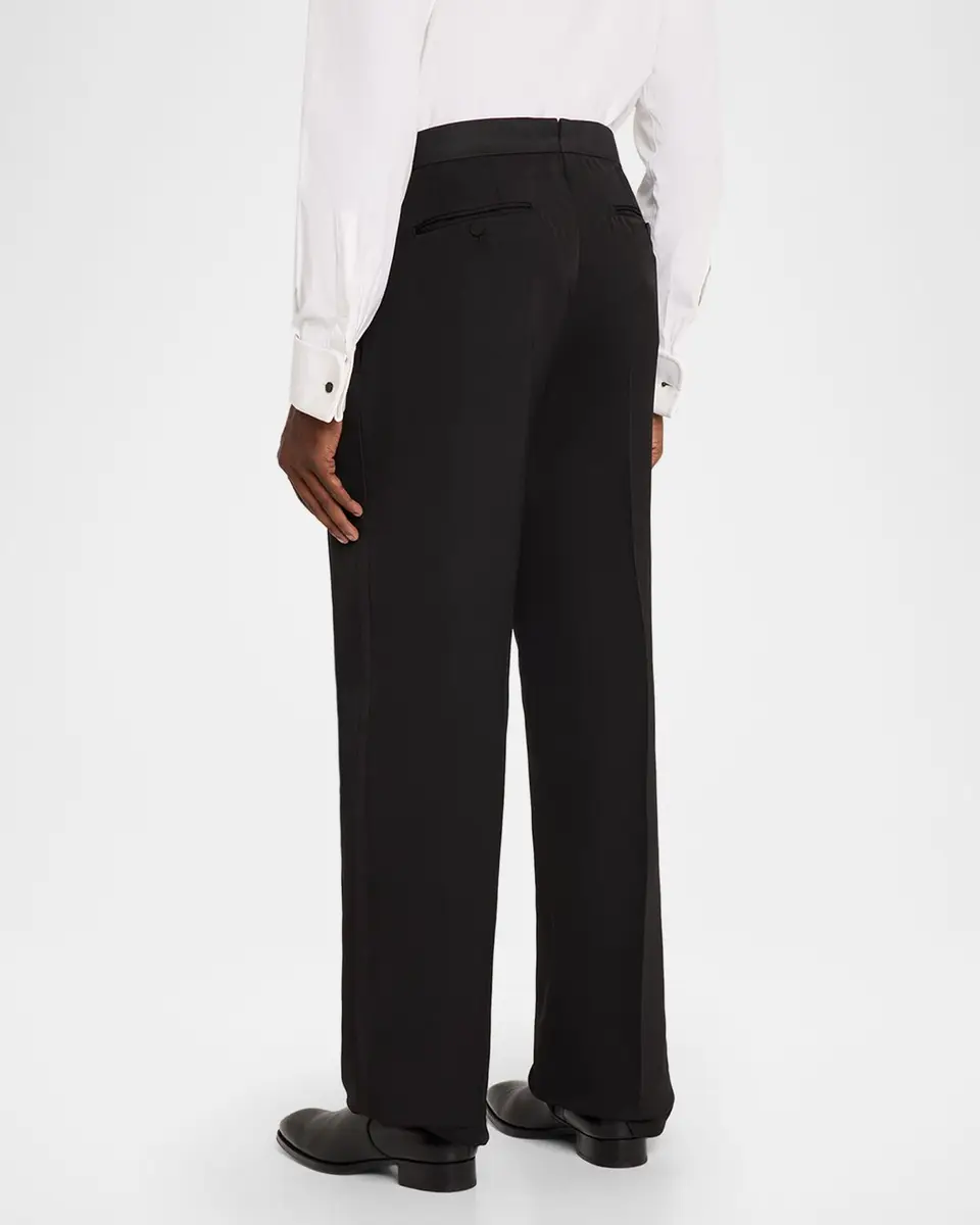 Tom Ford Men's Straight-Leg Double-Pleated Trousers | Thumbnail 3 Tom Ford Men's Straight-Leg Double-Pleated Trousers | Thumbnail 3