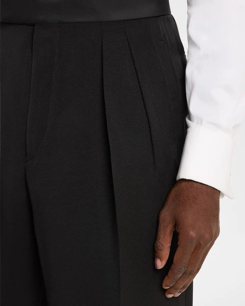 Tom Ford Men's Straight-Leg Double-Pleated Trousers | Thumbnail 5 Tom Ford Men's Straight-Leg Double-Pleated Trousers | Thumbnail 5
