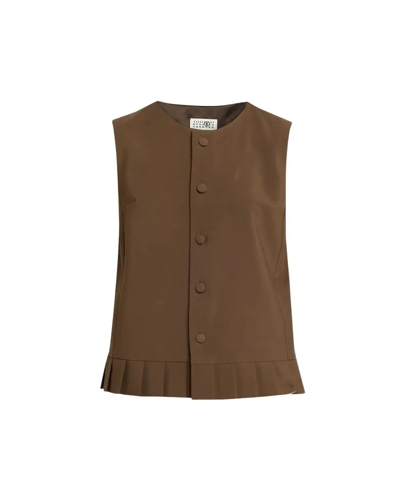 Maison Margiela Pleated Button-Front Top | Image 1 Maison Margiela Pleated Button-Front Top | Image 1