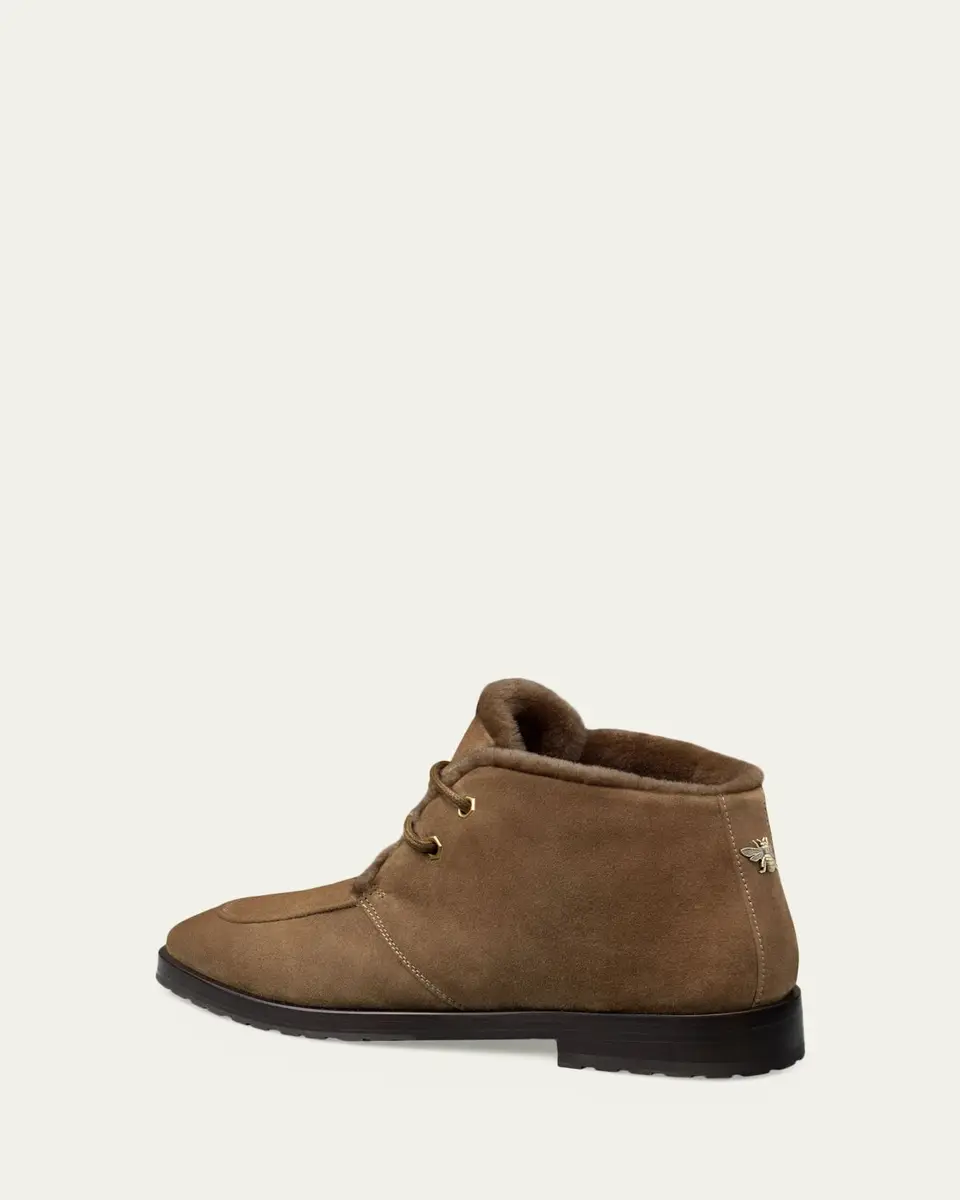 Bougeotte Suede Shearling-Lined Ankle Boots | Thumbnail 2 Bougeotte Suede Shearling-Lined Ankle Boots | Thumbnail 2