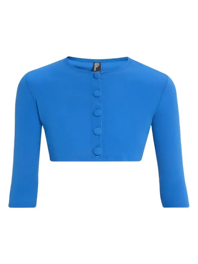Crepe Cropped Cardigan Crepe Cropped Cardigan